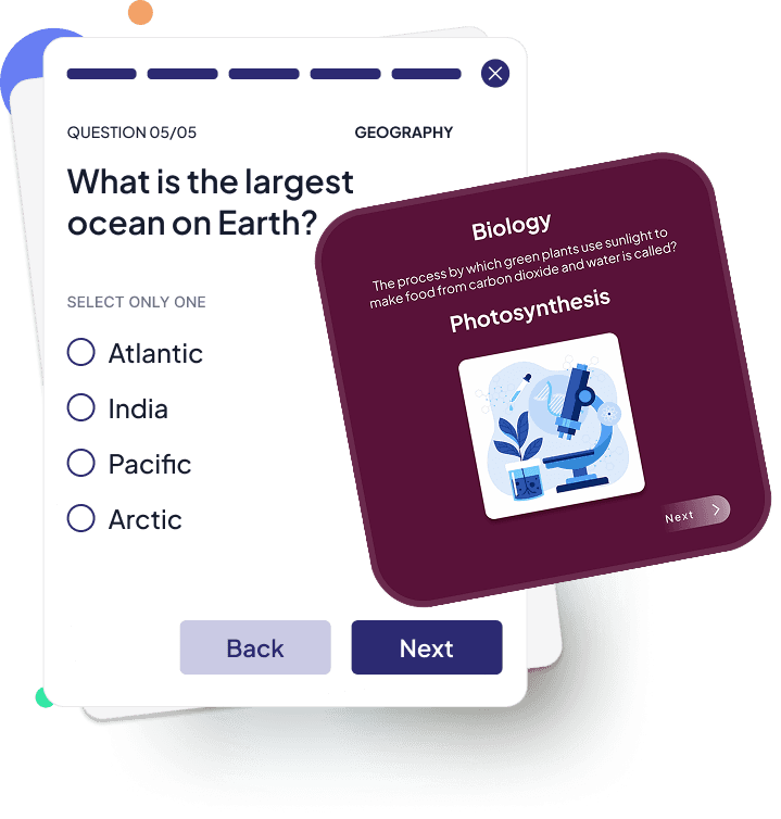 Mock Exams, Quizzes and Flashcards